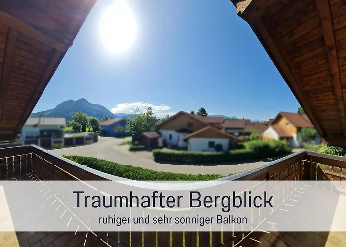 Toller Bergblick Vom Ruhigen Sonnenbalkon, Nur 50m Zum & Oepnv Inklusive アパート